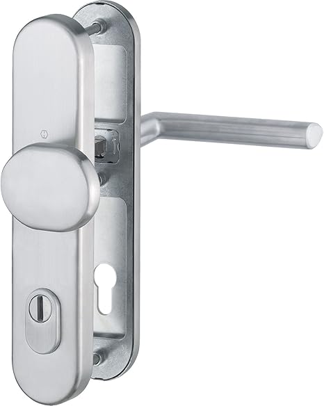 Hoppe House Door Entrance Paris ö Standard Spacing 88 Mm Matt Stainless - View #3