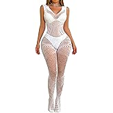 Buitifo Women Lingerie Bodystocking Sexy Bodysuit Fishnet Tights Playsuit Nightwear