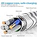 WUXIAN USB Type C Cable Nylon Braided USB C Cable Fast Charging Long Cord for Samsung Galaxy Note 8 S8,Google Pixel and other 5-PACK [3/3/6/6/10ft](Grey)