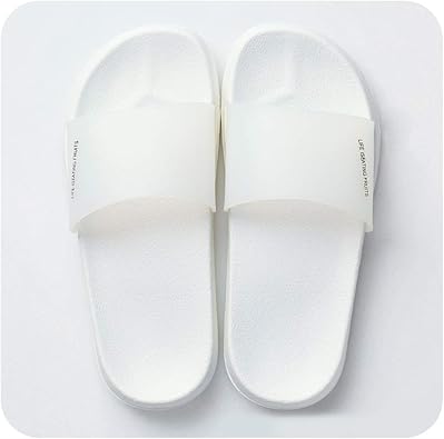 white slide slippers