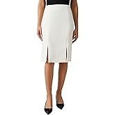 Kasper womens Side Zip Sailor Paneled Pencil Skirt