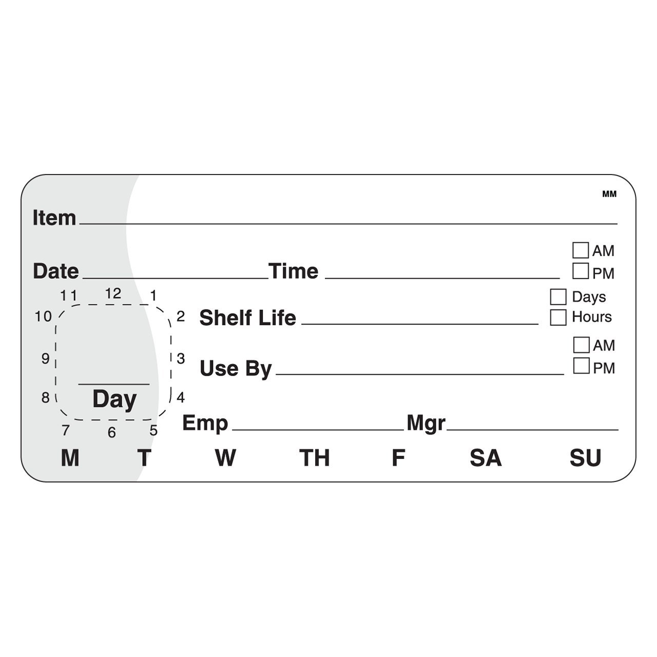 DayMark Shelf Life/Use By Removable Label, 2" x 4" (Roll of 500)