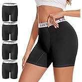 ALLBASE Womens Boxer Briefs High Waisted Modal Boy Shorts Underwear