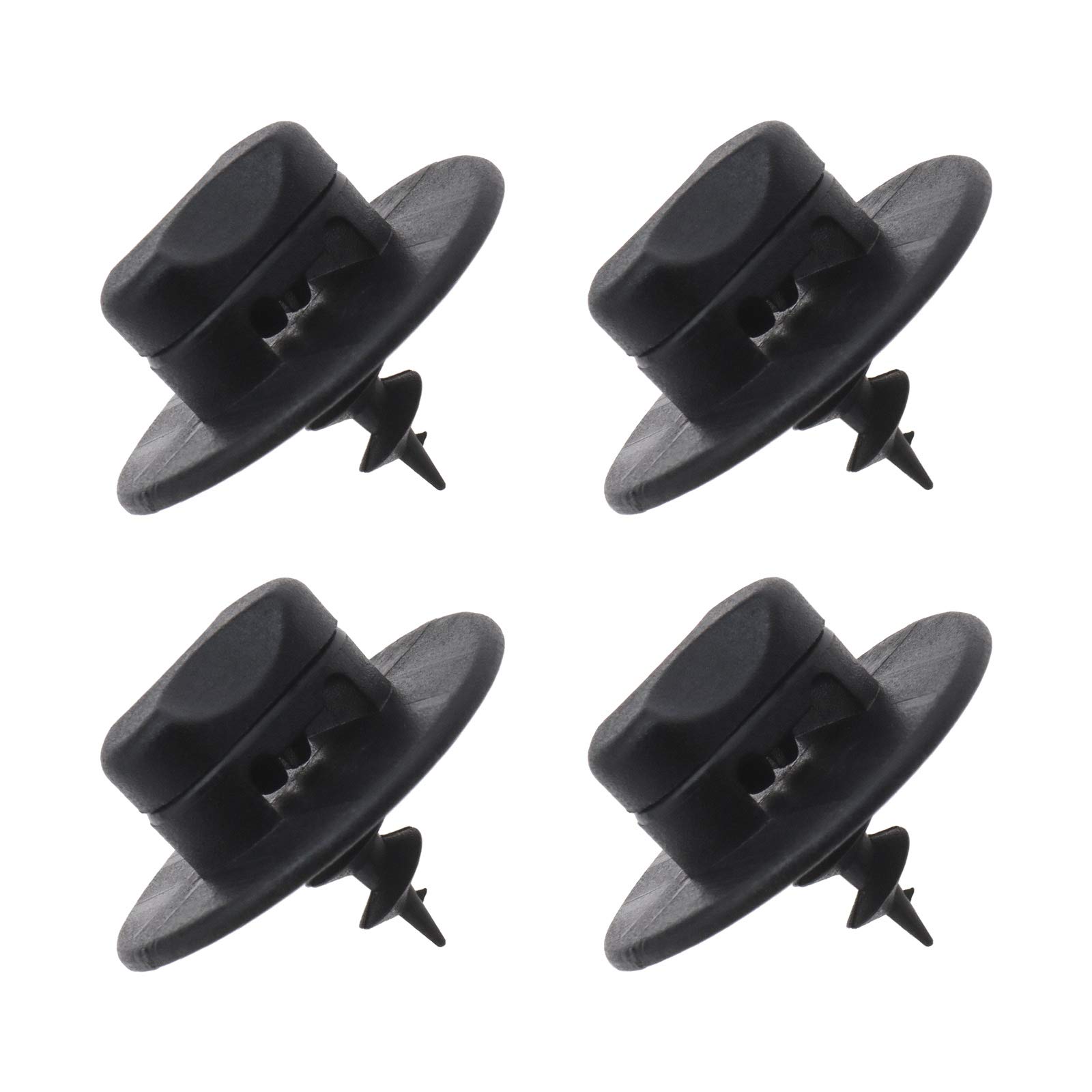 Create idea 4 Pcs Car Mat Cilp 3D0864851B41 3D08645214PK 3D0864200A71N Vehicle Carpet Clip Fixing Grips Clamps Car Hook Loop Screw Black 28mm