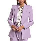 BCBGMAXAZRIA Womens Long Sleeve V Neck with Peak Lapel Blazer