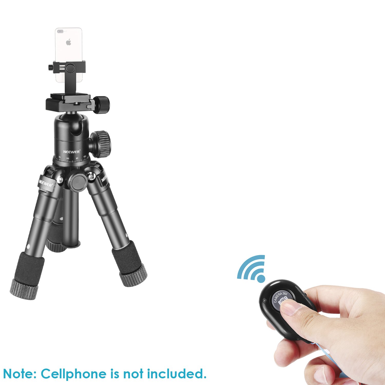 Neewer 50cm Mini Trípode Compacto Portátil de Escritorio con 360 ...