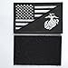 SpaceAuto USA American Flag w/ Marine Corps USMC Military Tactical Morale Badge Patch 3