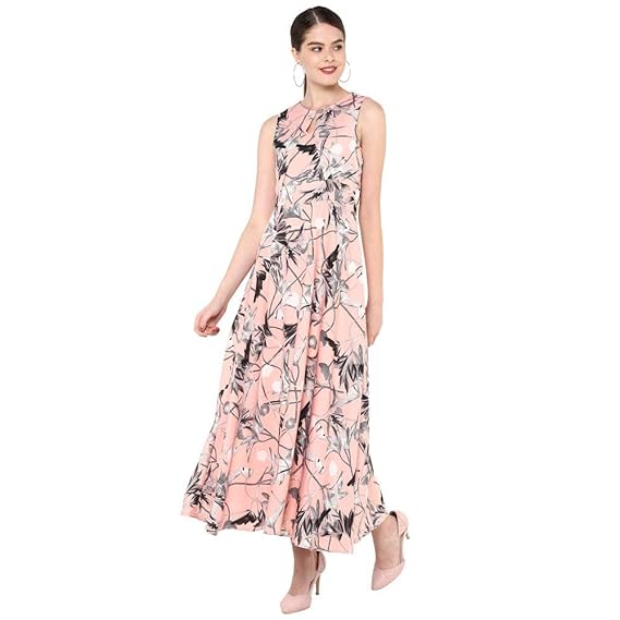 latin quarters dot print maxi dress