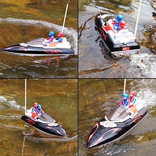 Mini Infrared Remote Control Boat,4CH Electric Racing RC Boat for Pools and Lakes with 180 Degree Auto Flip Recovery,High Speed Radio Control Boats & Watercraft Toys Best Birthday Gift for Adults Kids - Thumbnail 7
