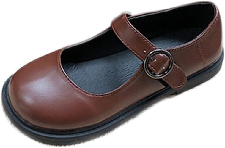 Amazon Juin パンプス ローヒール ストラップ Jk 痛くない レディース かわいい 黒 ブラウン 脱げ防止 幅広 軽量 ローファー ぺたんこ 痛くない 走れる ローヒール クッション ラウンドトゥ 美脚パンプス フラットシューズ Juin パンプス