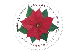 USPS 2018 Global Poinsettia Forever Stamps - Always Good for 1 Oz International First-Class Mail (3 Sheets of 10)