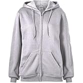 Soffe Adult Classic Zip Hooded Sweatshirt, 50% Cotton/50% Polyester, Ash, Large