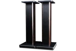 BQKOZFIN Wood Speaker Stands, 1 Pair, Stands for Home-Cinema HiFi Bookshelf Box (90CM)