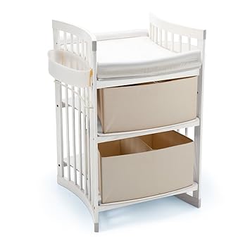 stokke changing table walnut