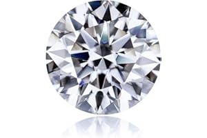 Moissanite Stone 0.5CT to 3CT White D Color VVS1 Clarity Moissanite Loose Diamonds CHINALUSTER 3Excellent Round Cut Loose Gemstone for Jewelry Making,Engagement Ring Pendant Necklace Earrings with GRA