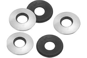 PATIKIL 304 Stainless Steel EPDM Bonded Sealing Washers, 50 Pieces 5/16" x3/4" Neoprene Rubber Washers Bonded Sealing Gasket for Marine Roof Bolt Supply