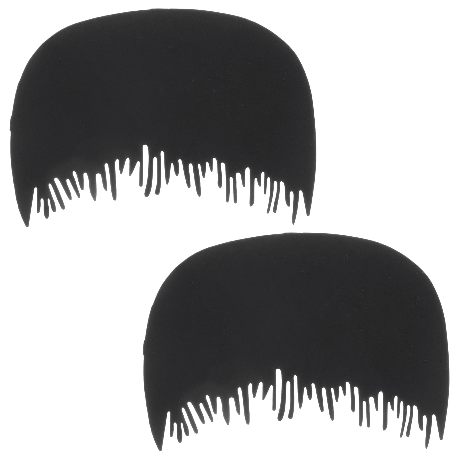 FRCOLOR Hair Fiber Hairline Comb 2-Pack Plastic Dense Comb for Hairline Enhancement and Hair Thickening Tool