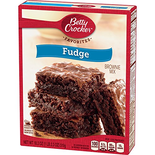 Betty Crocker Brownie Mix Fudge Family Size 183 Oz Box by General Mills
