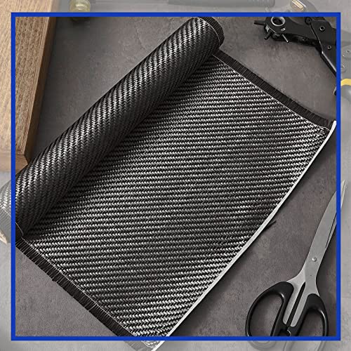 6.5ft X 12" Carbon Fiber Fabric Roll Pure Fabric Carbon Fiber Sheet