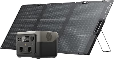 EcoFlow RIVER 2 Max tragbare Powerstation 512 Wh mit 160W Solarpanel
