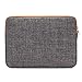 DOMISO 10 Inch Laptop Sleeve Canvas Notebook with Zipper Tablet Pouch Cover 3 Layer Protection Bag 2 Pockets Case for 12
