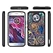 Moto X4 Case, LEEGU [Shock Absorption] Dual Layer Heavy Duty Protective Silicone Plastic Cover Rugged Case for Motorola Moto X (4th Generation) 2017 - Gear Wheel