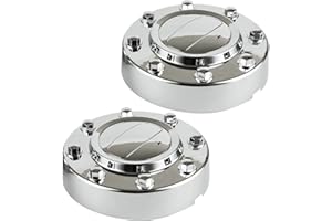 OKPARZ Replacement for Chrome Wheel Center Hub Cap Hubcap 2011-2018 Ram 3500 2Pcs Front 1-Ton Dually DRW Alloy Wheel