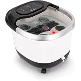 LITE DELIGHT Luxury All in One Foot Spa - Motorized and Heated Foot Spa - Enjoy The Same Pedicure Foot Spa at Home Heat, Bubble Jets, Pedicure Stone, Motorized Massage Roller to Relieve Feet Stress