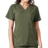 Carhartt Cross-Flex Scrubs for Women, V-Neck Scrub Tops