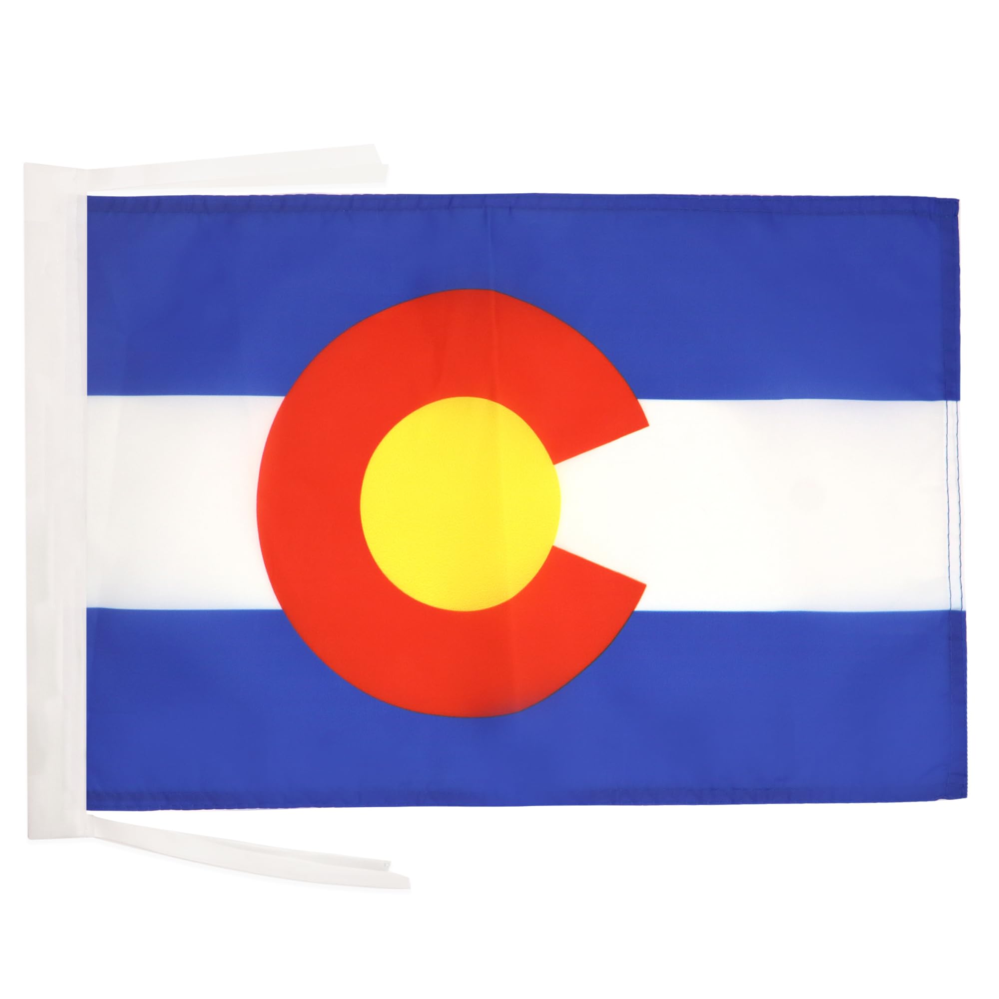 AZ FLAG - Colorado Flag - 18'' x 12'' - 100% Polyester US state of Colorado Small Banner with Two Cords - Fade Resistant - Vivid Colors - 18x12 in - 45x30 Cm โ image 1