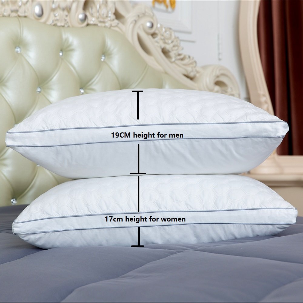 MANZOO Gusseted Quilted Pillows,Better Sleeping, Super Soft and Easy