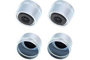 HNeekyr 2.72'' Trailer Hub Dust Cap, 4 Pcs Trailer Axle Wheel Hub Dust Cap Replacement for 7000 to 8000 Pound EZ Lube Camper Axle