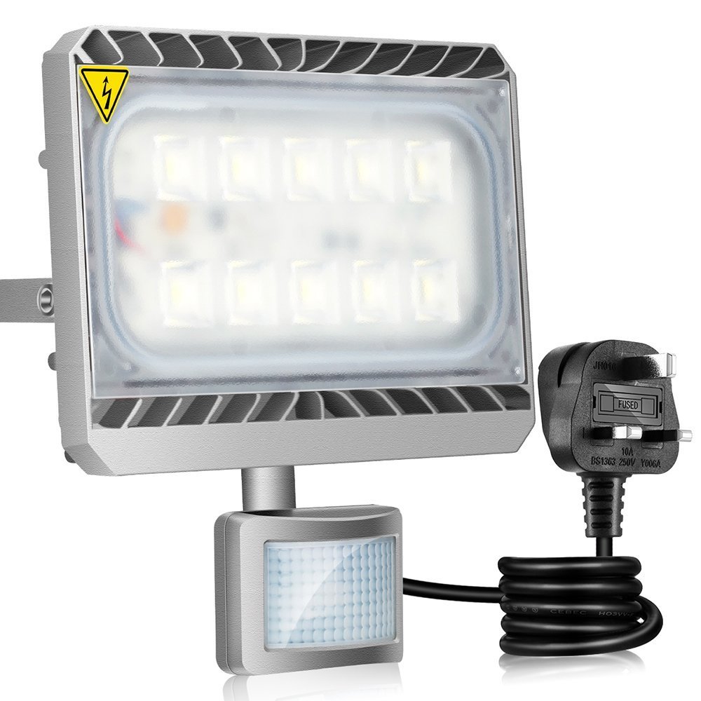 STASUN LED Motion Sensor Flood Light, 50W Outdoor LED Floodlights
