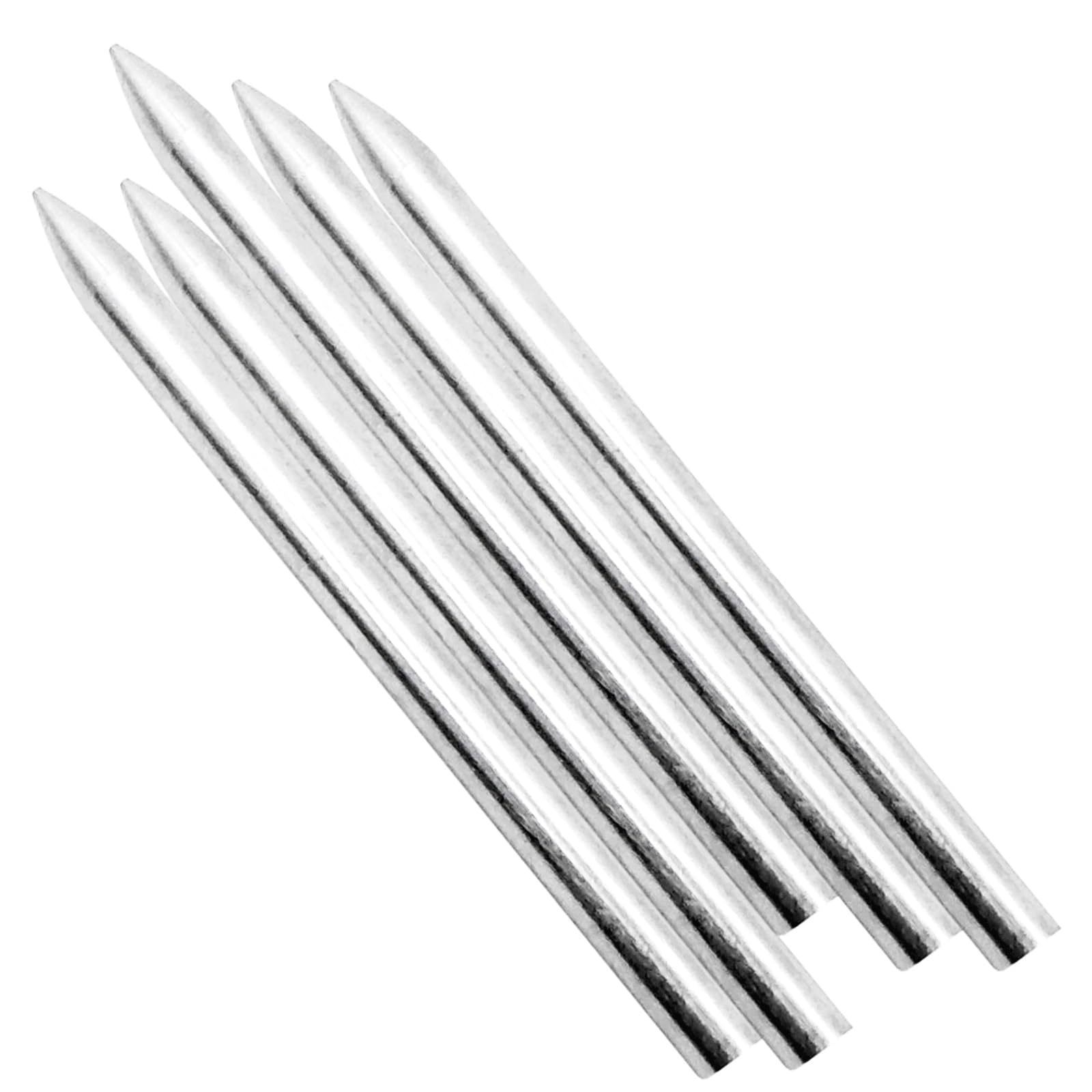 Photo 1 of 5Pcs Stainless Steel FID 550 Paracord Needles for Leather Lacing Weaving Stiching Outdoor Smoothing Tool 78mm, Silver