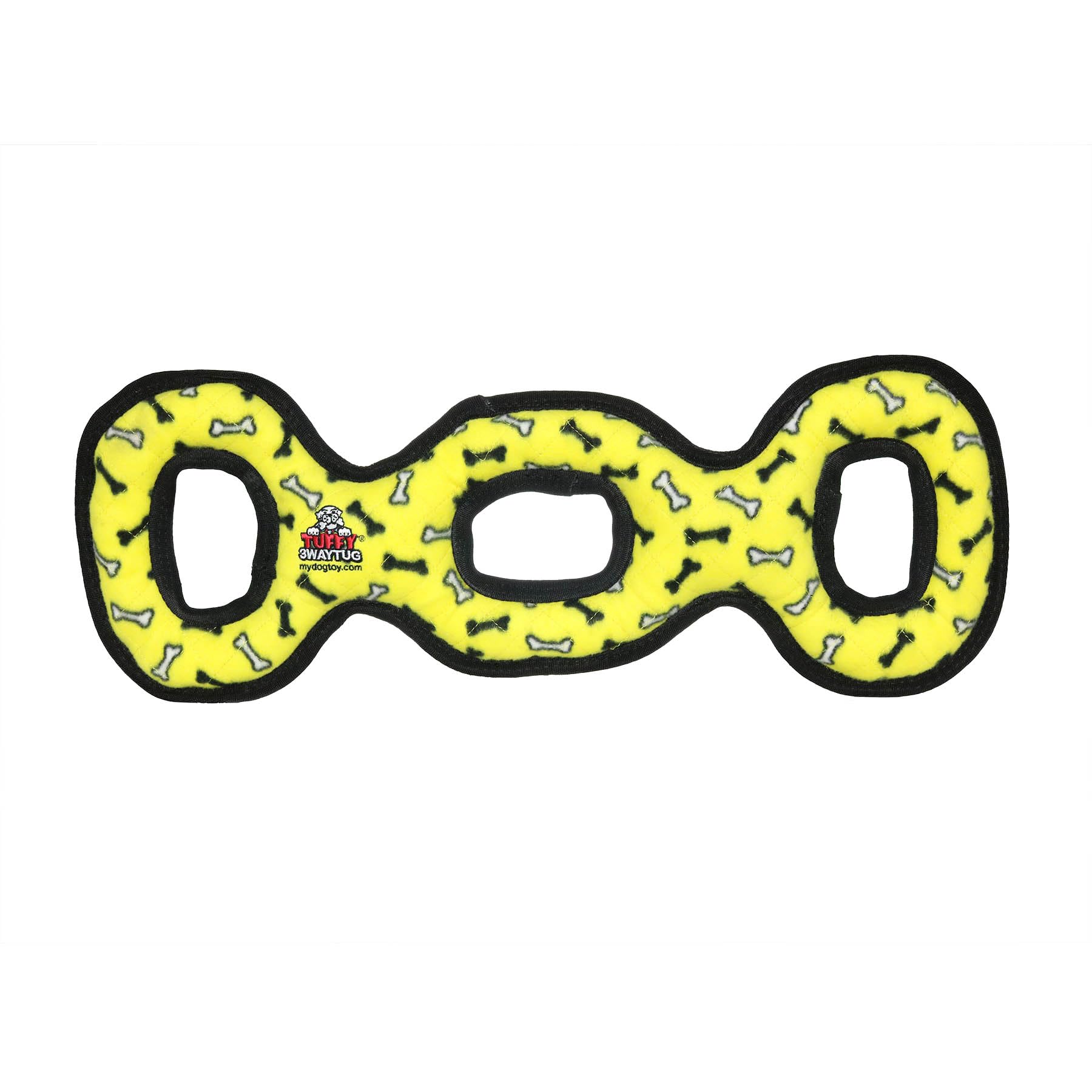 Tuffy Ultimate 3WayTug Bone, Yellow