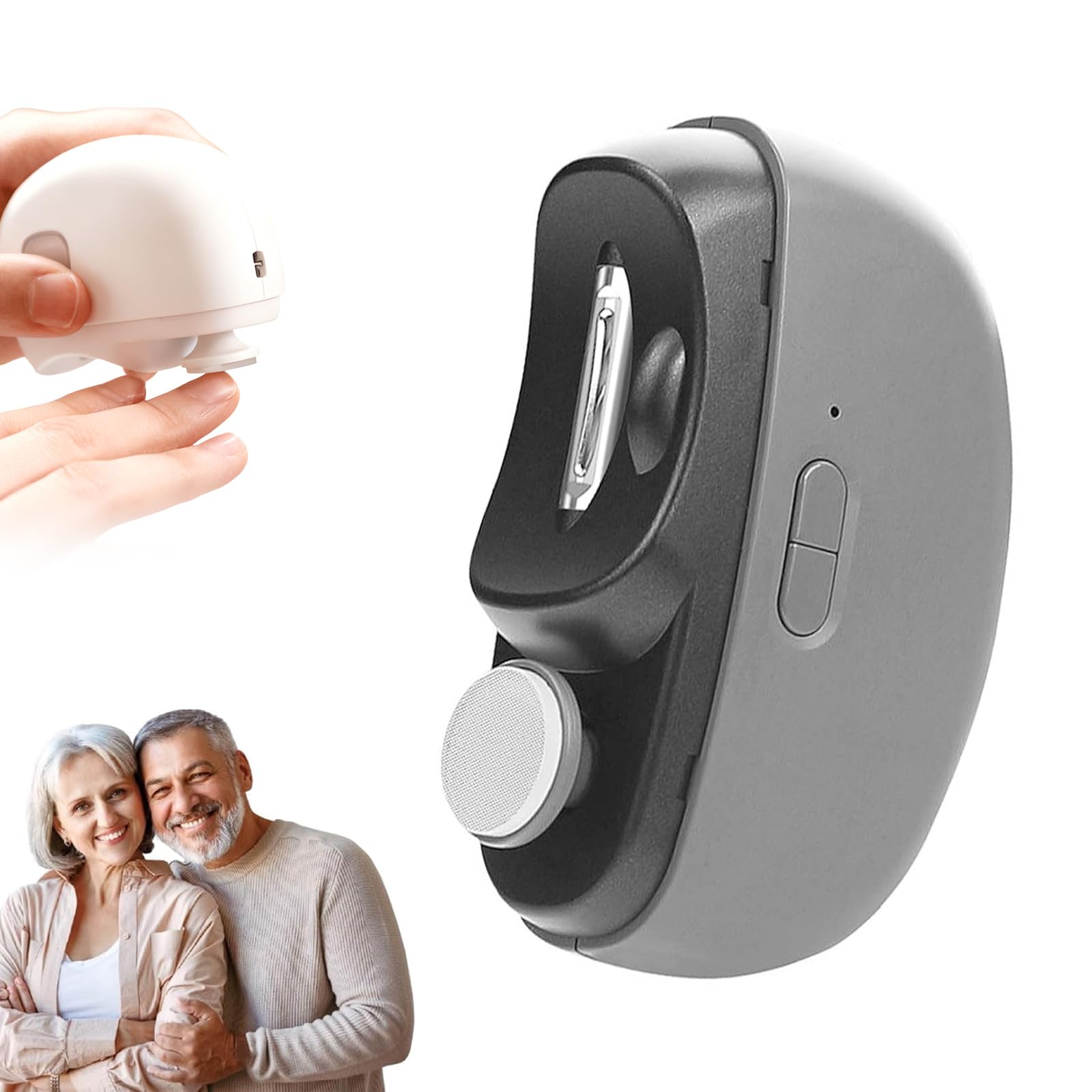 Photo 1 of Easyclip Smart Nail Clipper - 3 in 1 Smart Electric Nail Clippers for Seniors, Baby and Adults,Polishing Clipper with LED Light,Suitable for Fingernail Toenails(Gray)