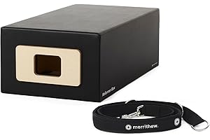 STOTT PILATES MERRITHEW Reformer Box with Footstrap, Regular,Black