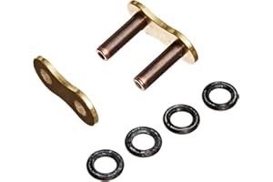 RK Racing Chain GB520XSO-RIV-CL (520 Series) Gold RX-Ring Rivet-Type Connecting Link