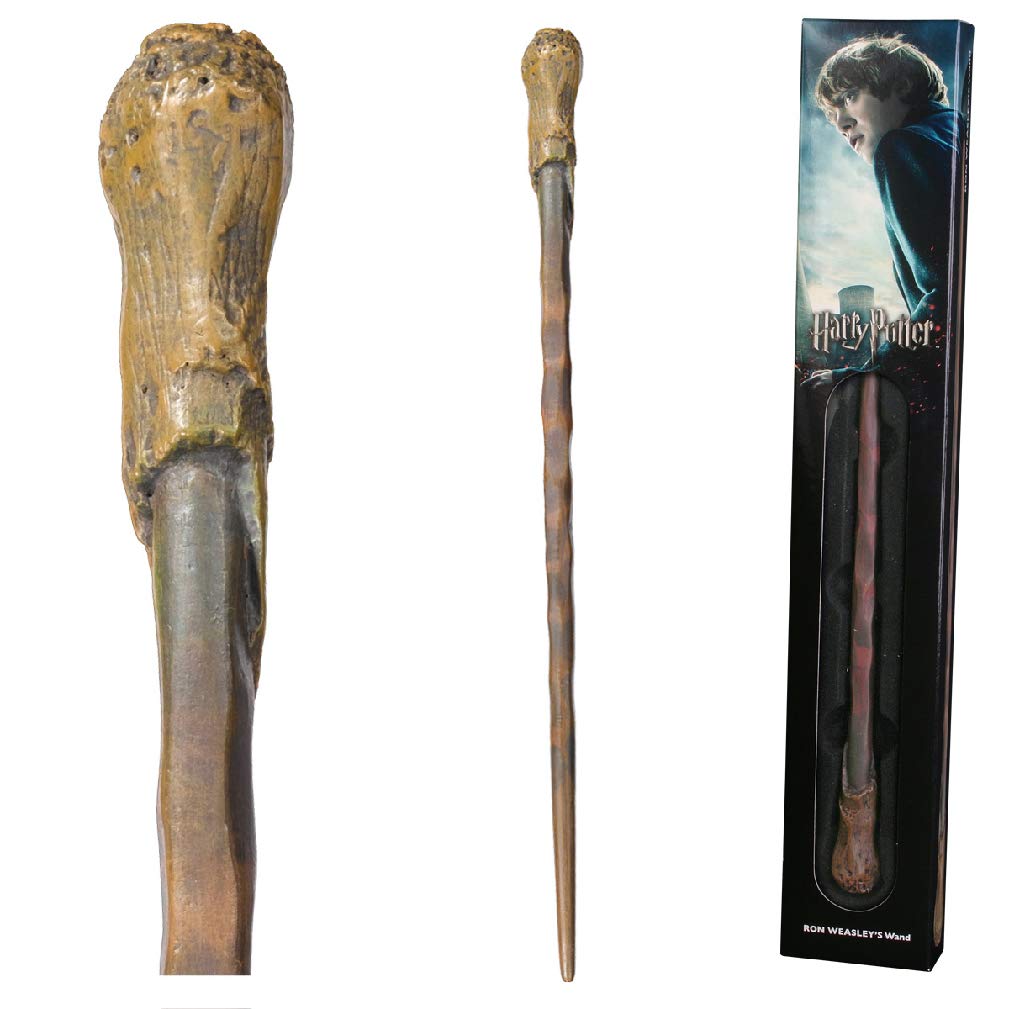 The Noble Collection Ron Weasley Wand In A Standard Windowed Box - 14in (36cm) Wizarding World Wand - Harry Potter Film Set Movie Props Wands
