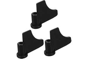 HOODANCOS 3pcs Bread Machine Replacement Paddles Non-Stick Bread Maker Kneading Blades Black 62x45x21mm Sturdy Mixing Paddle 