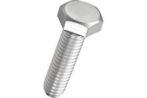 Kozelo 10 Pcs Hex Head Screws Bolts - [5/16"-18x1-1/4] 316 Stainless Grade A4-70 Steel Fully Threaded Hex Tap Hexagon Head Ma