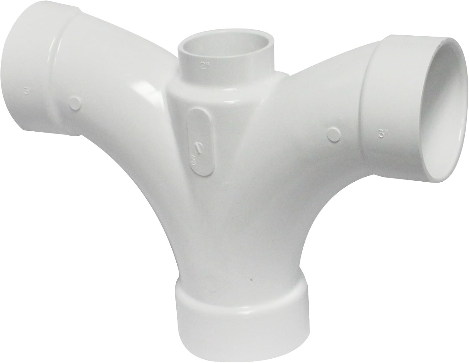 Canplas 194154 PVC DWV Double Fixture Fitting, 3 x 2 x 3 x 3Inch