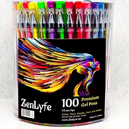 200 Pieces Extra Large Set Glitter Metallic Neon Pastel Earth Tone Brown White Sakura Pink Art &amp; Adult Coloring Books Be Smart Replaces 36 48 60 200 Sets