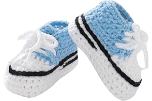mimixiong Baby Booties Crochet Hand Knitting Shoes for Infant Sneakerheads Soft Booties for Newborn Boys and Girls Gift