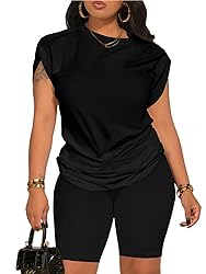 PINSV Women 2 Piece Outfits Summer Sweatsuits Track
