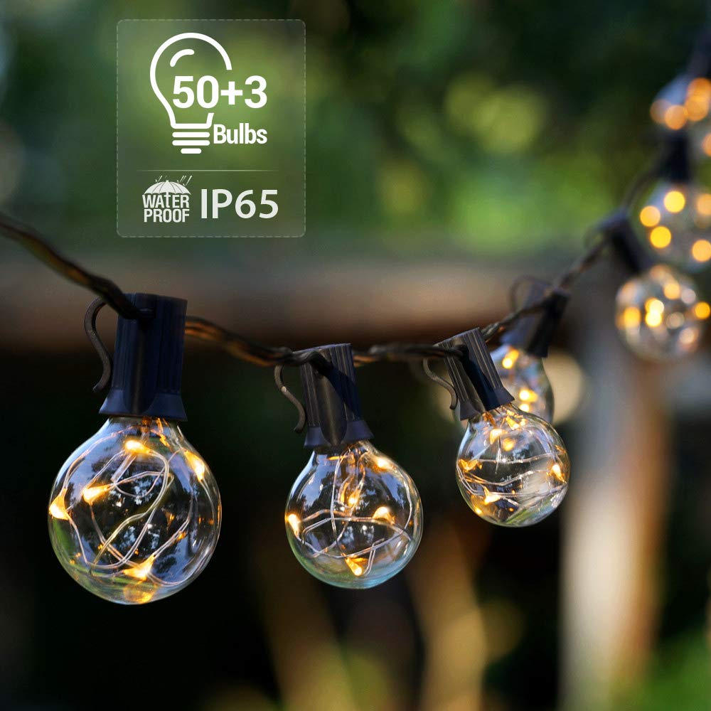 Ul Standard Waterproof Patio String Lights Outdoor Decorative