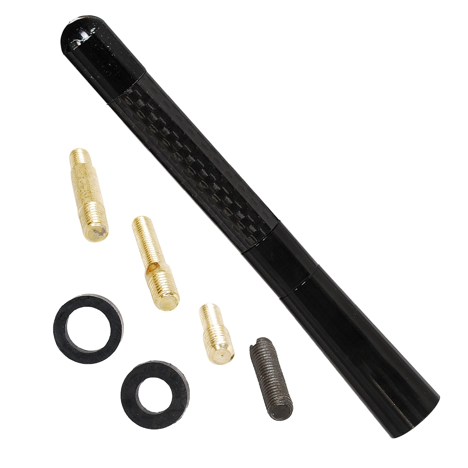 OxoxO 4.7" car aerial Carbon Fiber Mazdaspeed Sports Style Short Antenna FM Roof Antenna Car Antenna Compatible with Mazda 2 3 5 6 3 Sport MX-5 Miata MX-5 CX-5 All Model