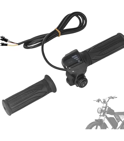 Accélérateur De Vélo électrique, 36 V Avec Affichage De La Puissance LCD, Verrouillage à Clé, Scooter électrique, Demi-vitesse De Rotation Pour Guidon De 22,5 Mm