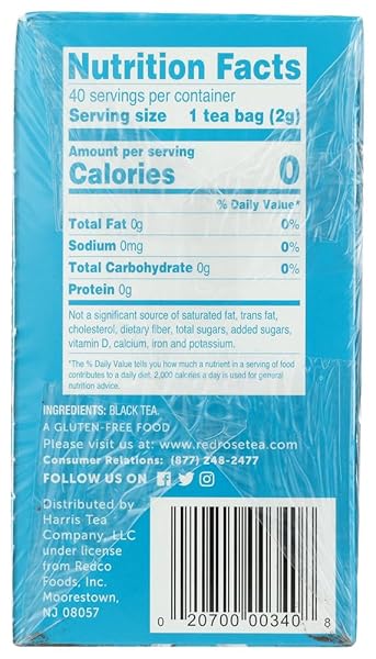 RED ROSE, TEA BAGS, 40 COUNT