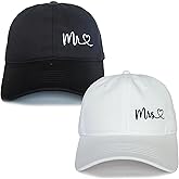 Mr and Mrs Hats,Bride Groom Hats,Embroidered Matching Couples Gifts Baseball Cap White